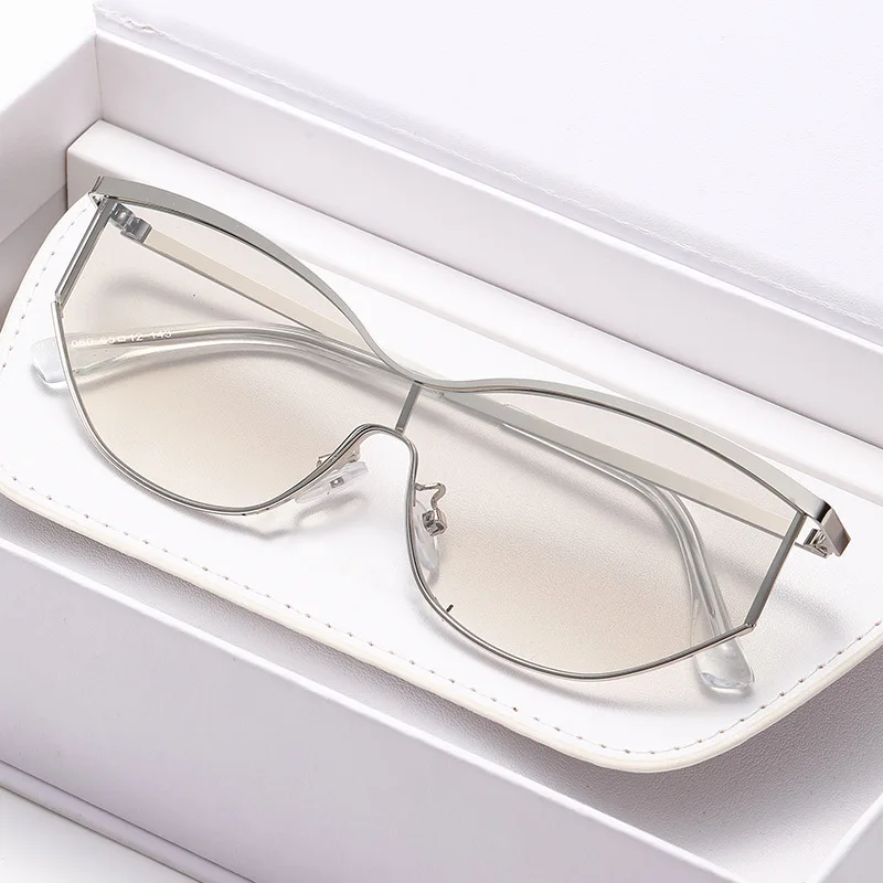 Neue Vintage Runde Sonnenbrille für Damen und Herren Metallrahmen Sonnenbrillen Ovale Sonnenbrille Y2K Eyewear für Männer und Frauen Brillen