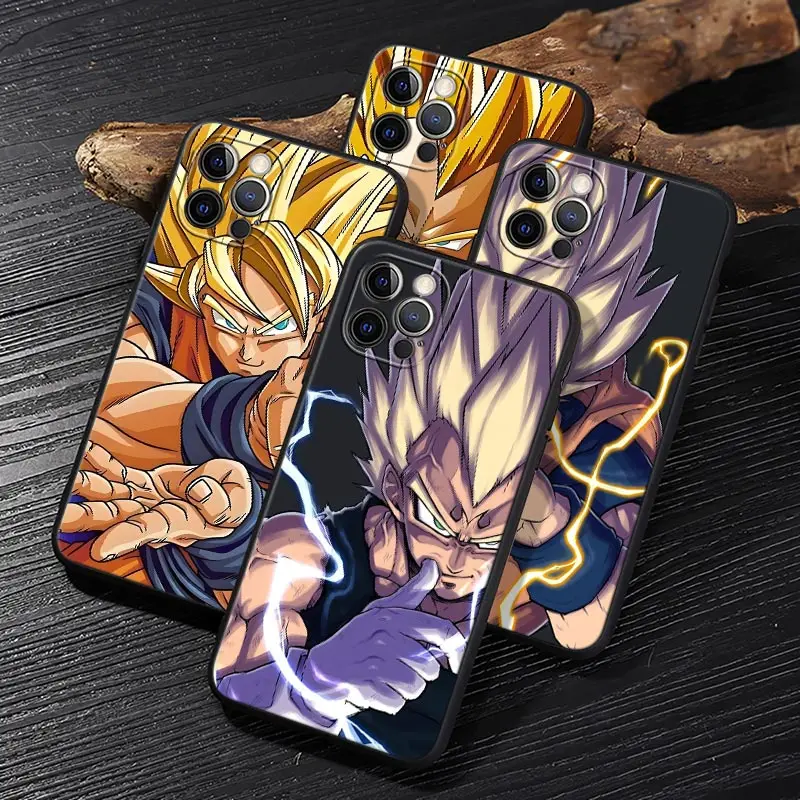 

Dragons Balls Vegeta Goku Anime Funda For iphone 17 Case For iPhone 16 15 11 12 13 17 Pro Max Plus 17E 16E Air Case Soft Cover