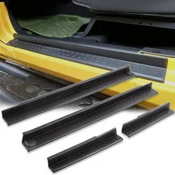 Car Door Sill Scuff Plate Guard Door Entry Pad Protector Plastic 2/4 Doors Fits for Jeep Wrangler JK 2007-2017