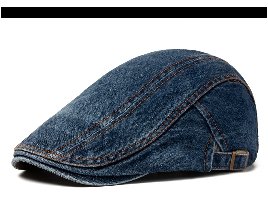CNTANG Herren Jean Berets Sommer Newsboy Hüte Für Frauen Casual Einfarbig Retro Literarische Vorwärts Kappe Schirmmütze Maler Caps Boina – Detail 2