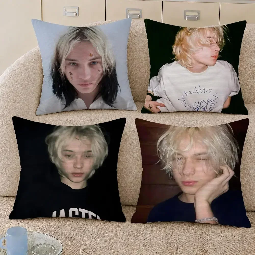 Rapper Nettspend Underground Rap Artist Cushion Cover Decorative Pillowcase Soft Short Plush Cozy Durable Sofa HomeDecor Items