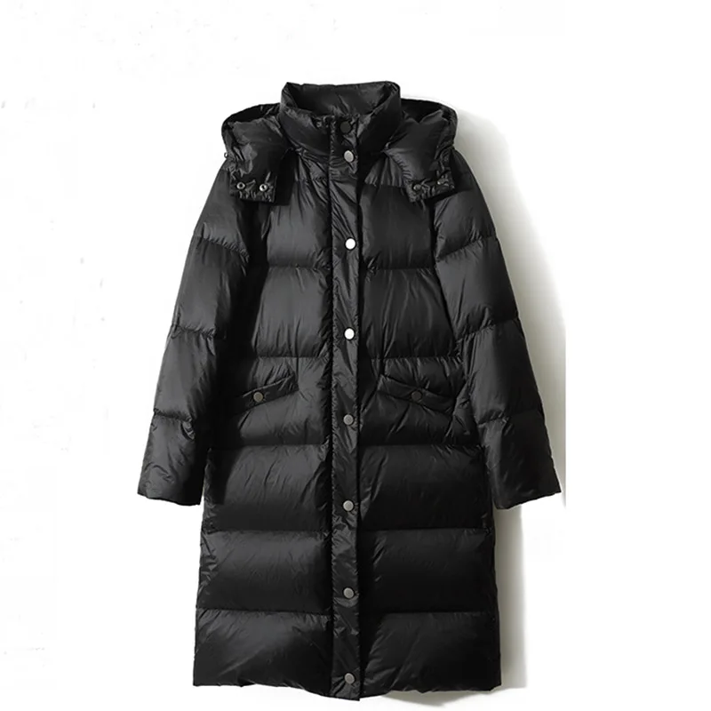 New Women\'s Winter Down coat Puffer Fashion Hood Zipper Warm Jacket