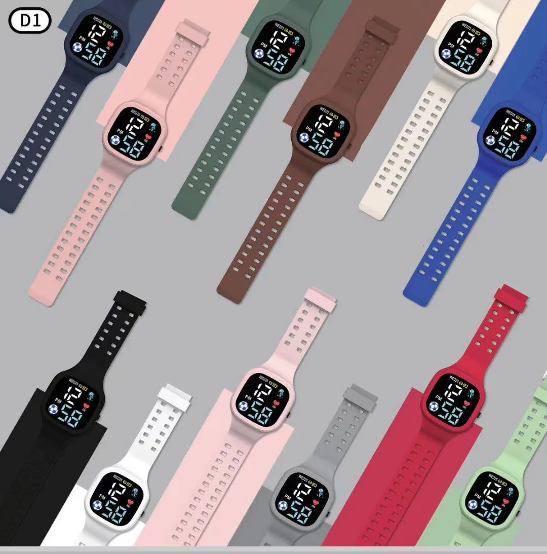 ساعات LED بسيطة موضة الساعات الرقمية الرياضية للنساء الرجال الحياة مقاوم للماء السيدات عادية ساعة اليد الإلكترونية Reloj الرقمية