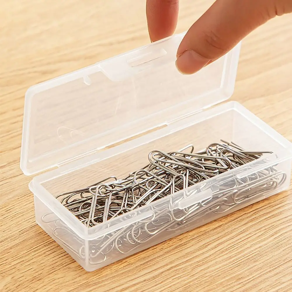 with Lid Transparent Storage Box Multi-purpose Plastic Storage Case Photocard ID Card Organizer Small Thing Container