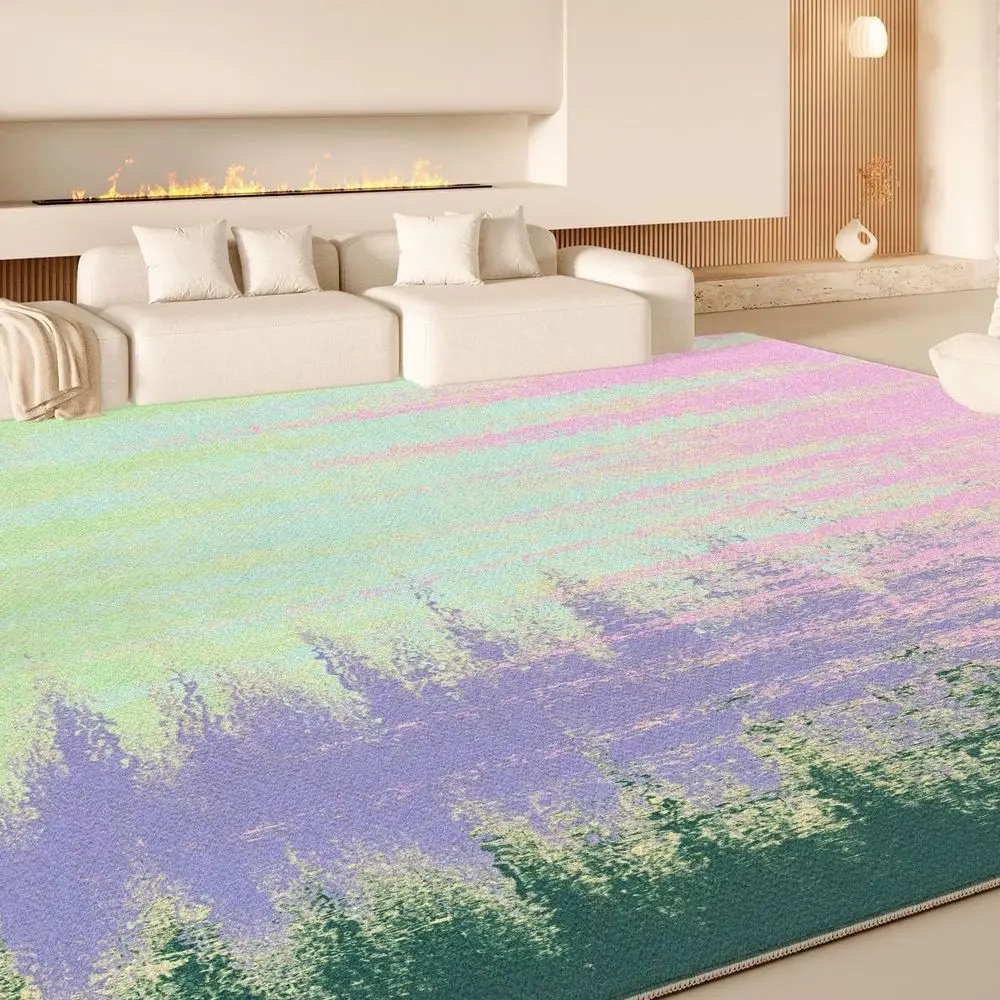 

VIKAMA Plush Loop - Pile Material Universal Durable Mat for Living Room and Bedside, Wear - resistant and Scratch - resistant, w