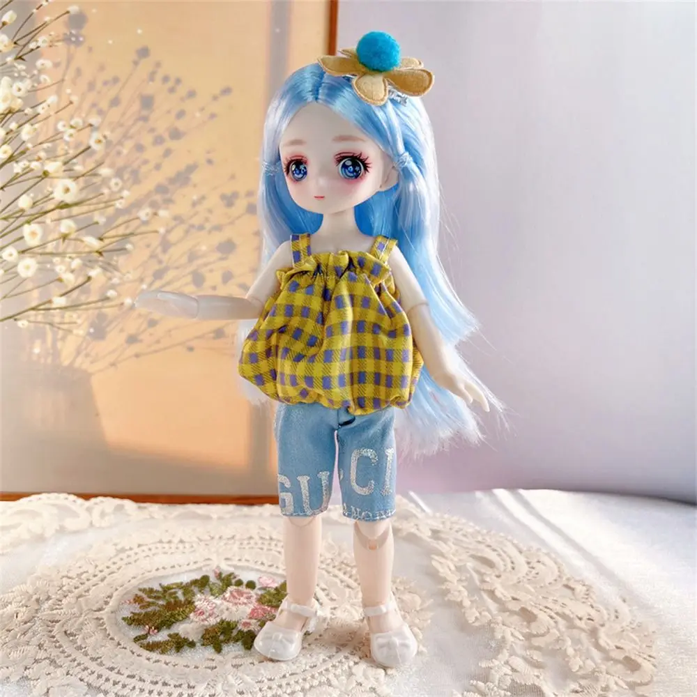 

with Clothes BJD Doll 3D Eyes Simulated Eye Simulated Eye Hinge Doll 1/6 BJD Dress Up Removable Joints Doll Children Toys