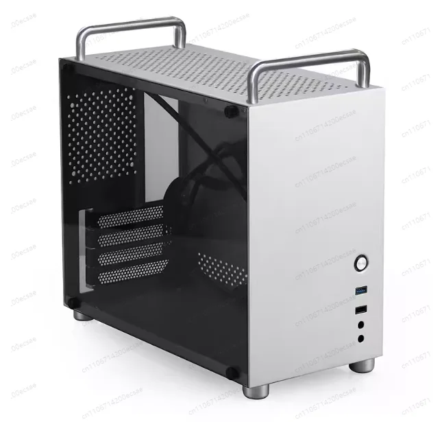 

Корпус для игрового ПК HX100 из цельного алюминия MATX с прозрачной панелью, поддержка блоков питания SFX/ATX