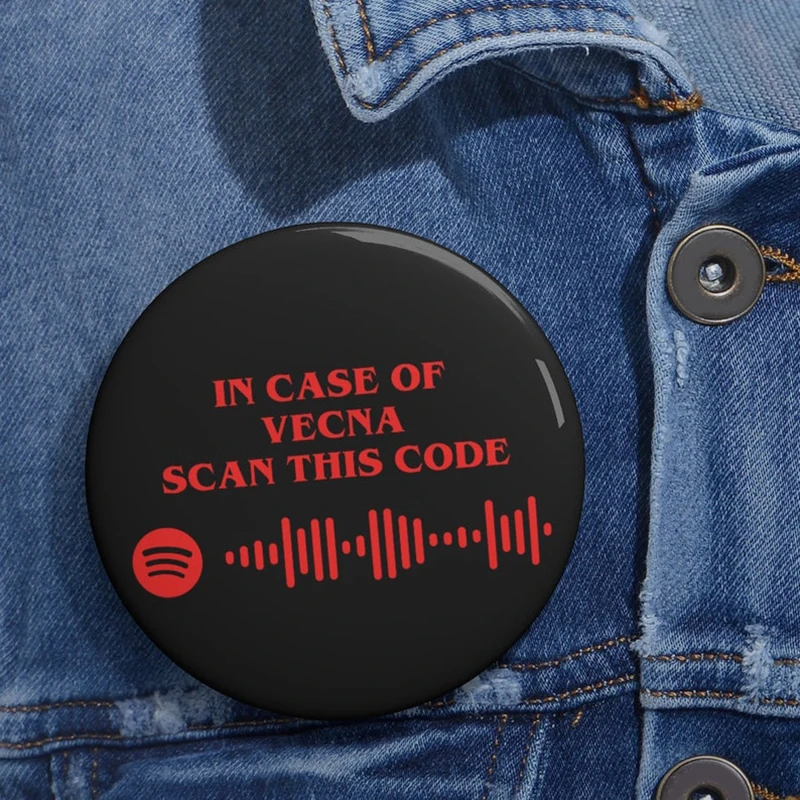 Custom Code Badge Soft Button Pin Favorite Song Customized Song Name Singer Spotify Code Music Teacher Boyfriend Girlfriend Gift