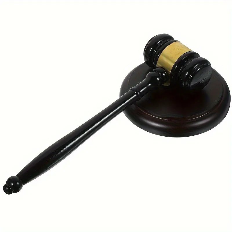 Delicate Wood Gavel Handmade Wooden Auction Hammer Wood Gavel+Sound Block for Lawyer Judge Auctioneer Auction Sale Decor