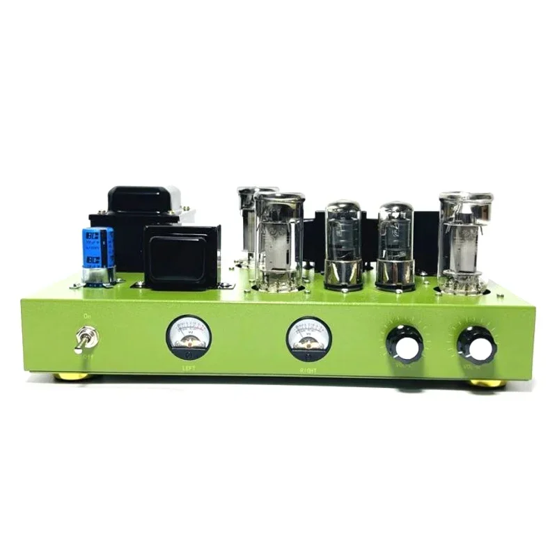 Fu50 Vacuum Tube Amplifier Kit Diy 8w*2 Optical Fiber Coaxial Aux Bluetooth 5.1 Vu Meter High Power Class A Audio Amplifier