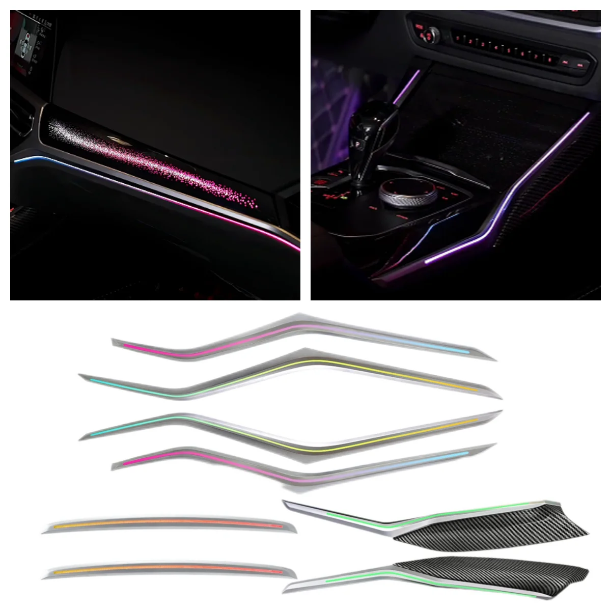 LHD RHD Universal 3 Series Ambient Light Colorful Door Speaker Lamp 2020-2024 Special Car Modified Accessories