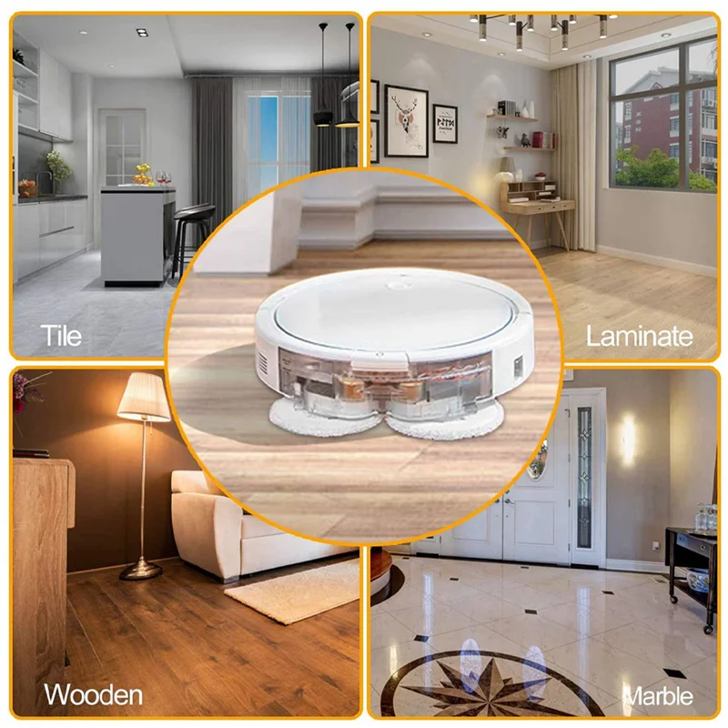 Almohadillas de repuesto para fregonas de vapor A94E, almohadilla reutilizable para Robot aspirador húmedo y seco Spinwave serie 3115 2859, paquete de 12