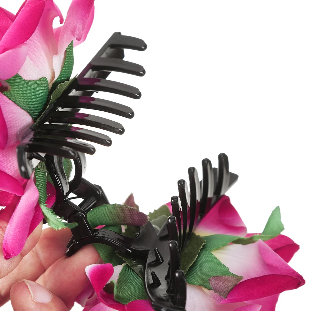 Molans Fashion Large Artificial Flower Hair Claws Clip For Women Hair Crab Thick Hair Barrettes Hairpins Girls Hair Accessories