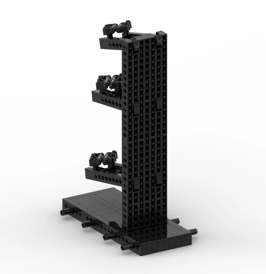 MOC DIY Rennwagen-Ständer Ausstellungsständer Bausteine Zusammengebautes Modell Ornamente Spielzeugbaustein Kompatibel mit Grundplatte 3385 65634 – Detail 13
