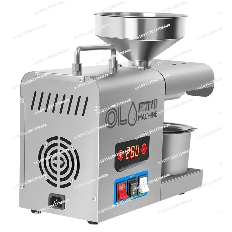 Suitable for Stainless Steel Oil Press Machine Home Cold/Hot Oil Extractor for Peanut/Sesame/Sunflower  Press Machine