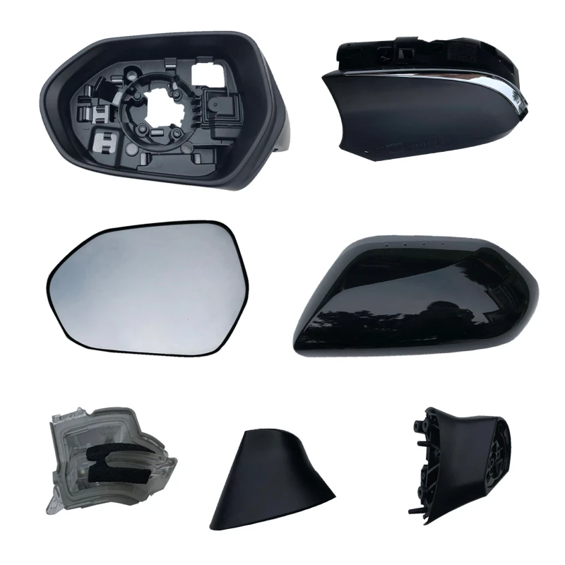 Auto Left Right Rear Blind Spot Warning Heated Mirror Glass Cover Frame Turn Signal Light for Toyota Camry 2018 2019 2020 2021