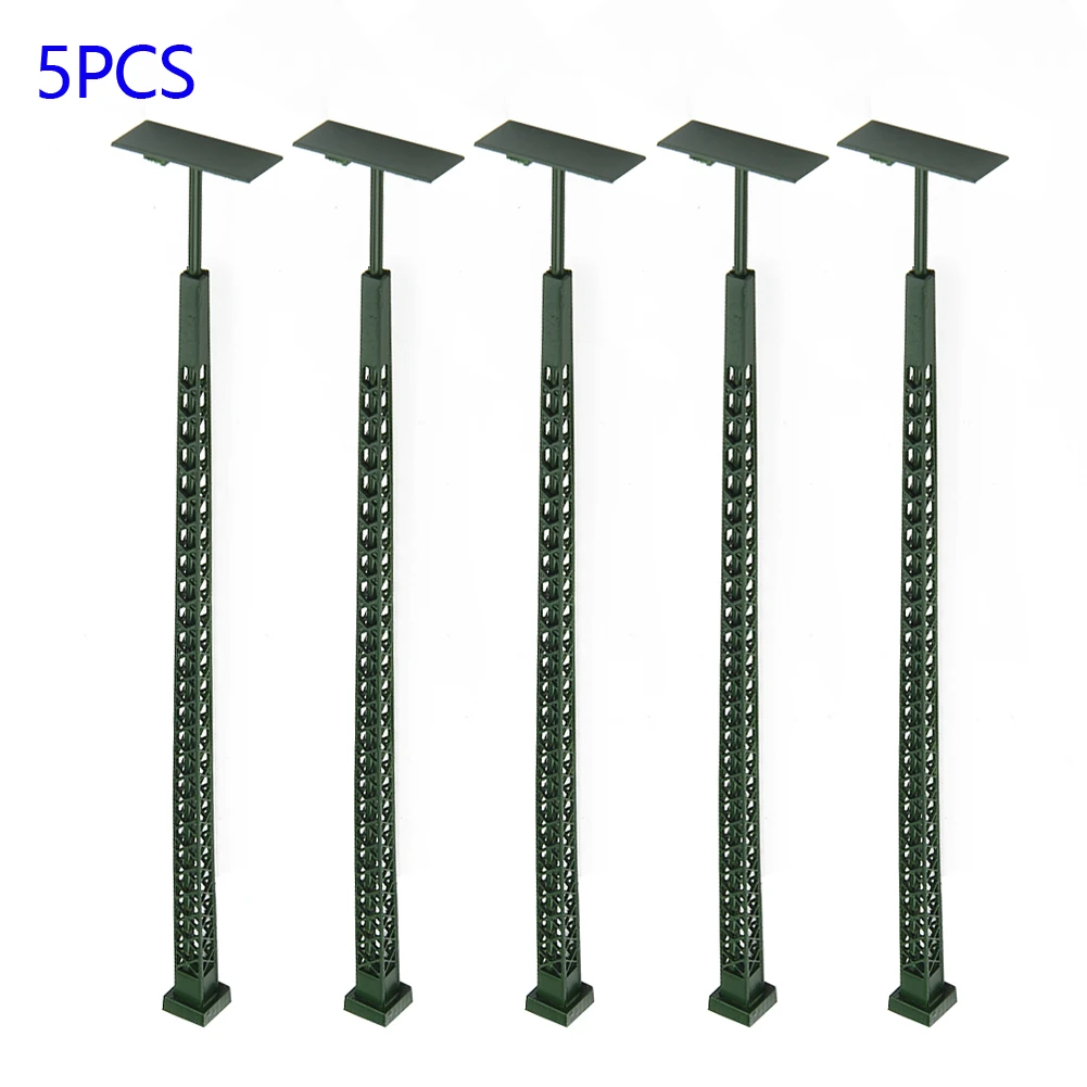 5Pc 1: 87 Suitable For H0 Gauge Model Railway Lights Lattice Mast Light Gauge H0 Light Layout Model Building In Stock