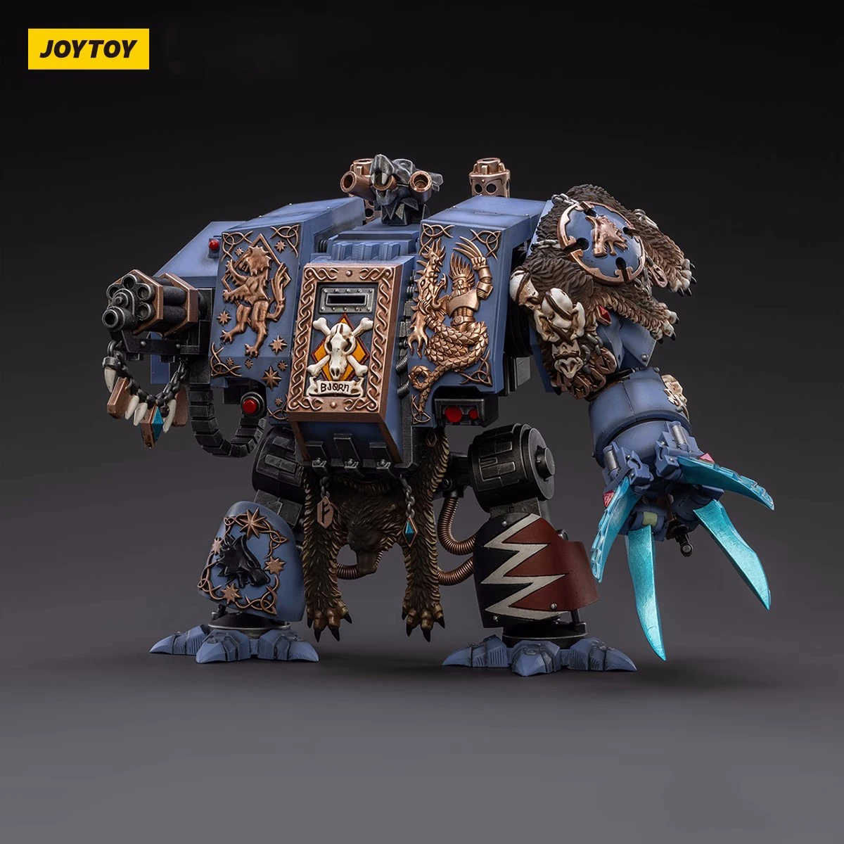 in Stock JOYTOY 1/18 Action Figure Space Wolves Bjorn the Fell-Handed Anime Collection Military Model For Gift