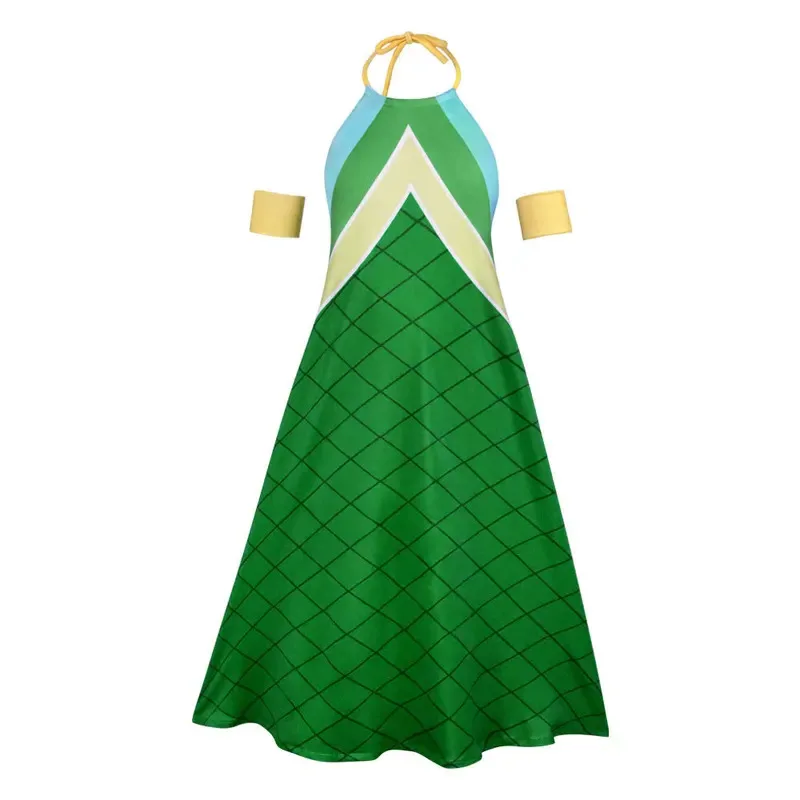 

Новый костюм феи аниме «Хвост Венди», волшебный шутер, зеленое платье в виде чешуи дракона, женское сексуальное кавайное карнавальное вечернее платье, костюм 202