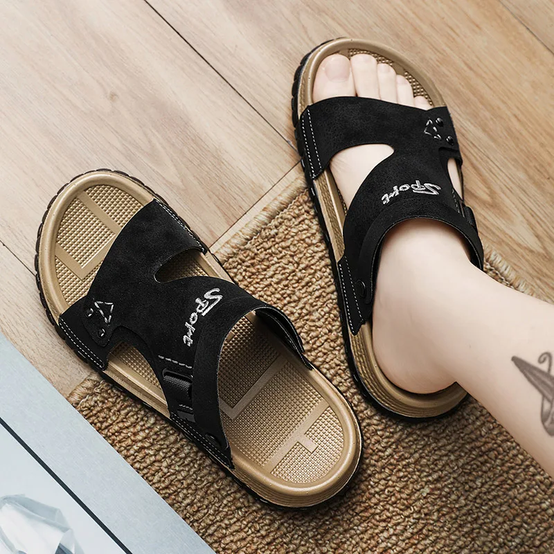 Commute Focused Minimalist Sandals Men Ultra Light Weight Soft Sole Comfortable Walking All Match Footwear For Summer Men