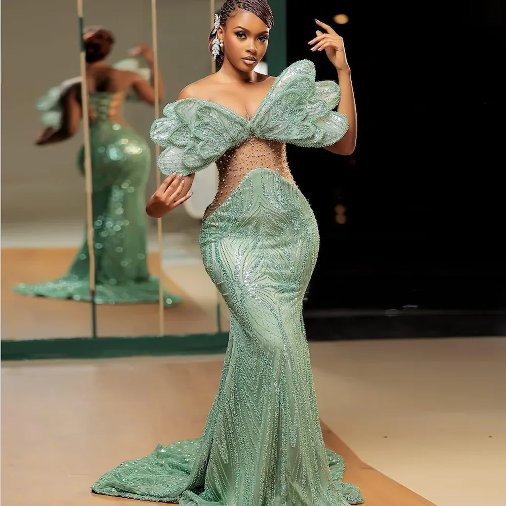 Aso Ebi Beaded Lace… - image