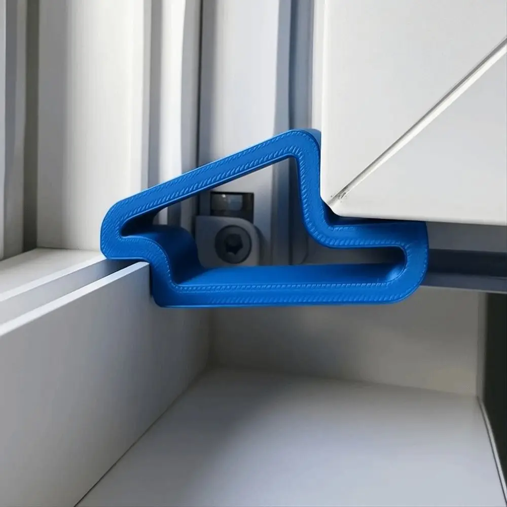 Durable Plastic Door and Window Stopper Multi-use Easy Removal Door Wedge Track Lock Door Stops Balcony