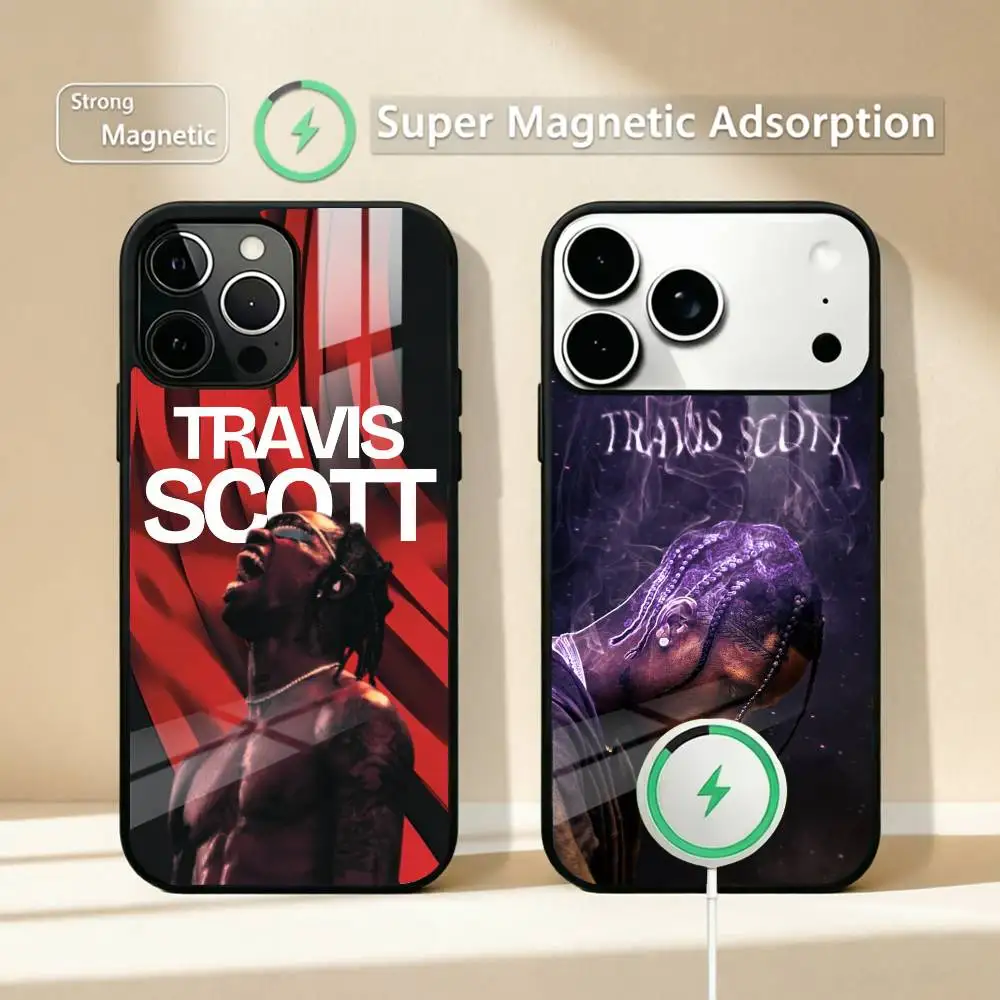 

T-Travis Scott Cactus Jack Phone Case For iPhone17,16,15,14,13,12,11 Plus,Pro Supports Magnetic Wireless Charging