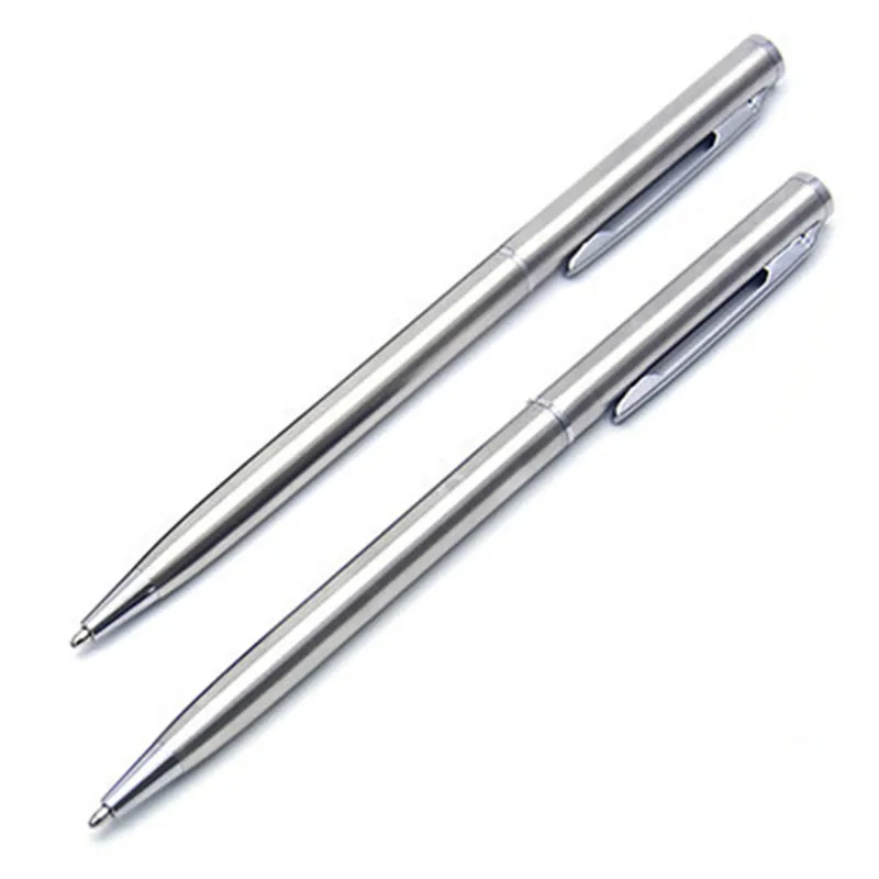 Stainless Steel Ball Point Pen. Small Rotating Ball Point Pen 10cm Metal Ball Point Pen Pocket Mini Pen