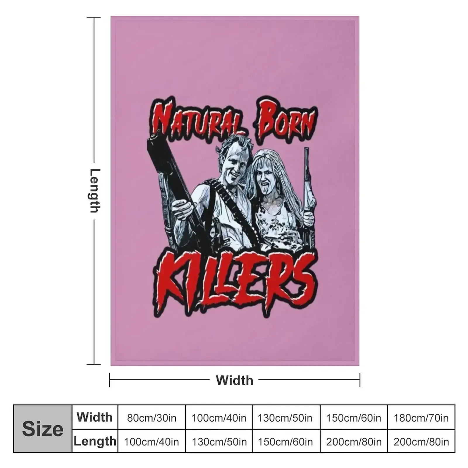 New Natural Born Killers Natural born killers Throw Blanket couch cozy soft plush fuzzy picnic outdoor blanket