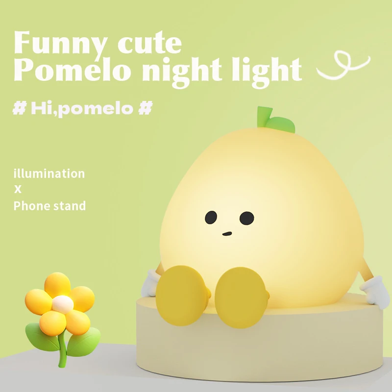 الإبداعية ضوء الليل سيليكون حماية العين مصباح ثلاثة والعتاد قابل للتعديل حامل هاتف المحمول الحنفية بوميلو سيليكون ضوء الليل