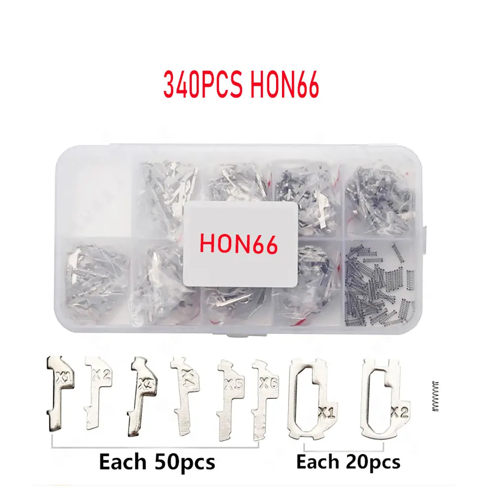 340PCS/380PCS HON66 Lock Reed Auto Lock Repair Accesories Locksmith Tool for Honda Car Lock Reed Brass Material Lock Plate