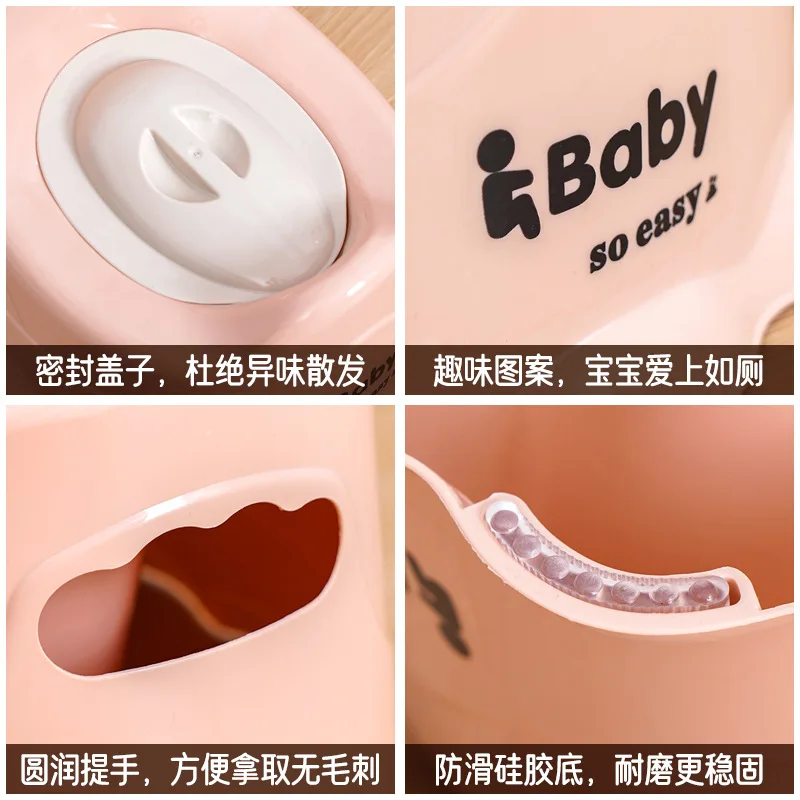 Children Potty Cartoon Baby Potty Training Seat Urinal Design with Cover Comfortable Child Children Pot Portable Camping Toilets