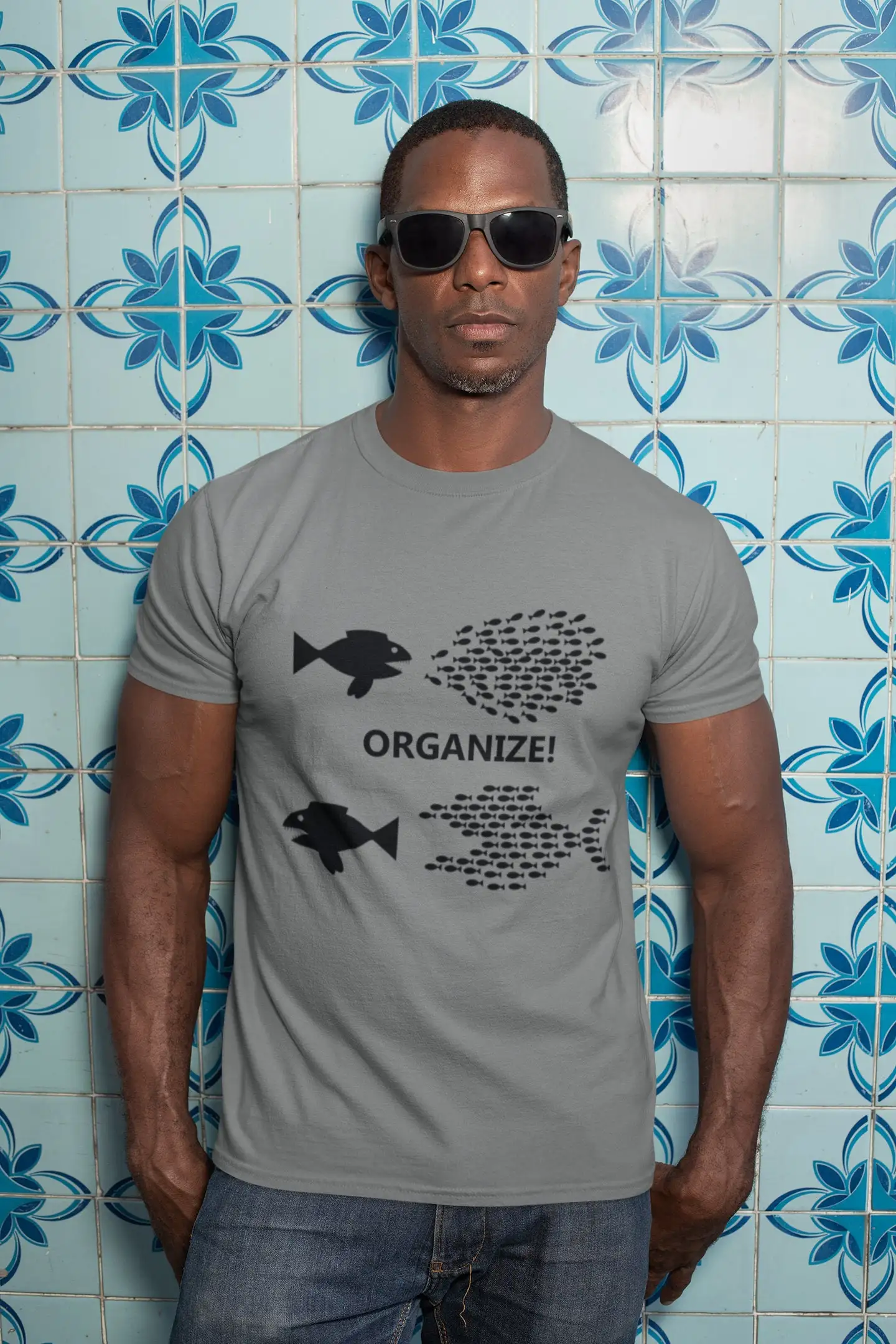 Organize Union Fish T Shirt Show Your Support for Labor Rights with this Playful and Powerful Design