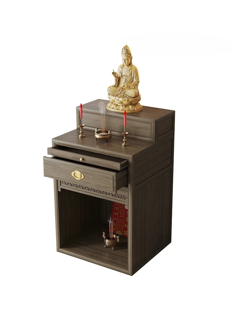 

Black walnut simple solid wood table incense case living room incense table Guanyin Buddhist platform shrine