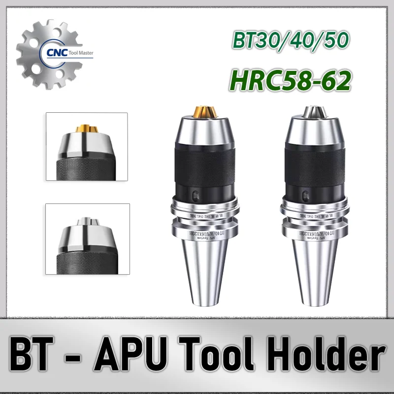 

BT APU BT30 BT40 BT50 APU08 APU13 APU16 Self-tightening Tool Holder Automatic Drill Chuck Collet Bracket Tool for Milling Cutter