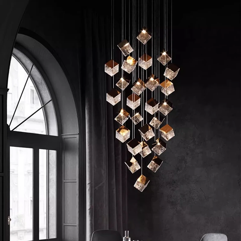 

Modern Stair chandelier Pendant lights indoor lighting Ceiling lamp hanging light led Chandeliers for living room indoor lightin