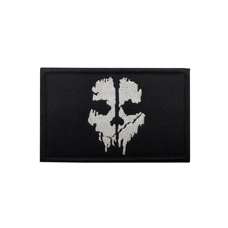 Parche táctico bordado máscara fantasma calavera Punk para ropa