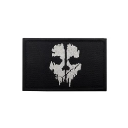 Call Of Duty Patch Iron On Patches For Clothing Ghost Mask Embroidery Patches On Clothes Military Morale Tactical Badge Stickers