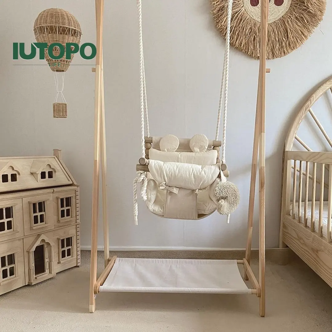 Baby Photography Props Home Indoor Ins Style Swing Baby Small Hanging Basket Swing Cloth Rocking Chair Children Hanging Chair