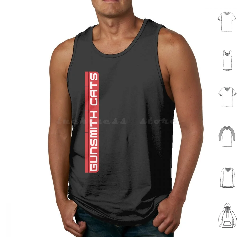 Gunsmith Cats Tank Tops Print Cotton Manga Gunsmith Cats Anime Chicago Rally Vincent Minnie May Cz75 Firearms Burst