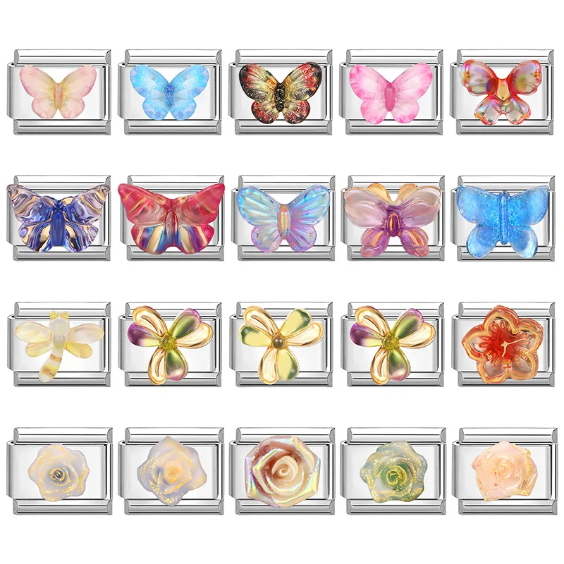 

Italian Charms DIY Modules for Bracelet Anklet Ring Pendant Fashion Accessories Personalized Jewelry
