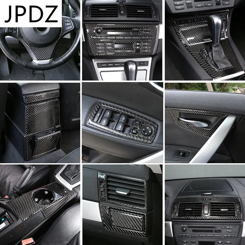 

For BMW X3 E83 2006-2010 Soft Carbon Fiber Car Interior Modification Stickers Car Styling Accessories