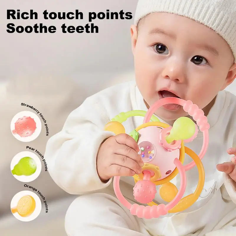 Rattle Sensory Teether Bed Bell Silicone Montessori Ball Newborn Baby Toys Children's Kids Gift Development Games for Babies