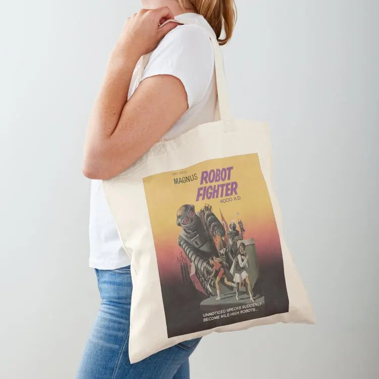 

Robot Fighter Magnus Tote Bag tote canvas personalized custom Shopper handbag