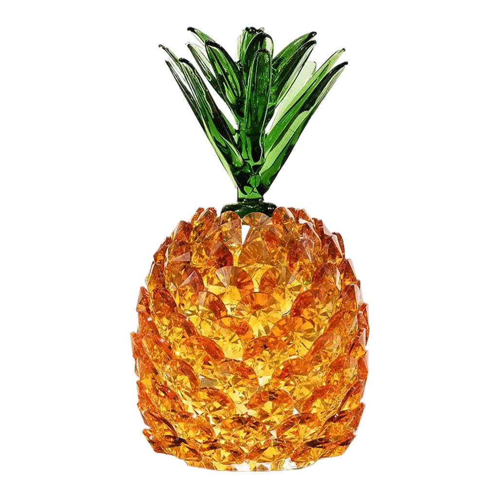 

Lucky Decor Gift Crystal Ornaments Home Decoration Ruyi Pineapple Crystal Pineapple Porch Wine Cabinet Artificial Crystal