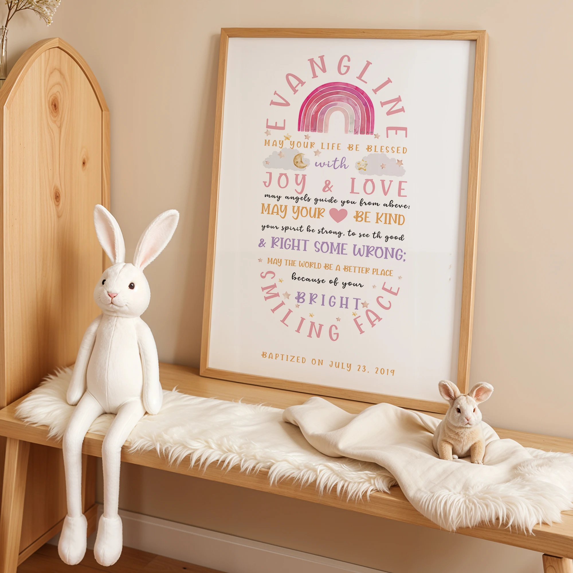 شخصية التعميم نعمة المعمودية مخصص جدار الفن الطباعة قماش اللوحة المشارك صورة غرفة المعيشة ديكور المنزل #2