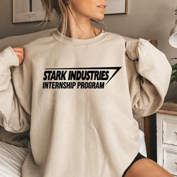 Stark Industries Internship Program Sweatshirt Stark Shirt Industries Pullover Superhero Unisex Graphic Crewneck Sweatshirt