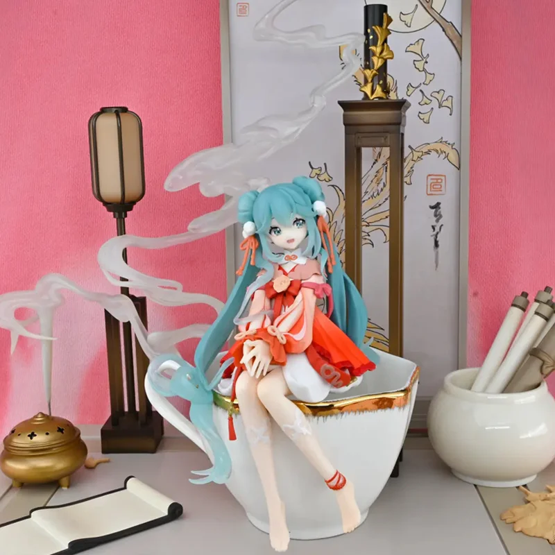 新入荷-フユウ-ヌードルストッパー-初音ミク-2026年旧正月バージョン-14cmフィギュア-アニメコレクタブルスタチュー-デスクトップオーナメント