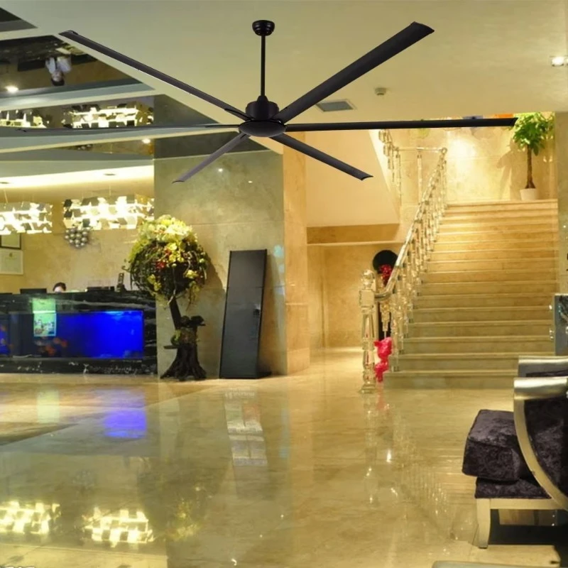 Picture 4: Factory Workshop Warehouse 120 Inch Metal Blade Big Size Industrial Ceiling Fan With Remote Control