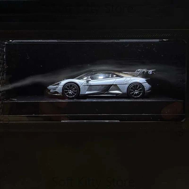 3D Printed Wind Tunnel Display Box with Water Mist & LED Lights Type-C for 1/64 1/43 Scale Model Car